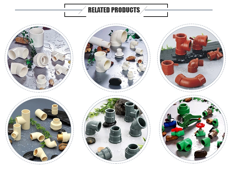 Factory Wholesale Custom Size Internal and External Thread Into Copper Pipe Plastic CPVC Pipes and Fittings