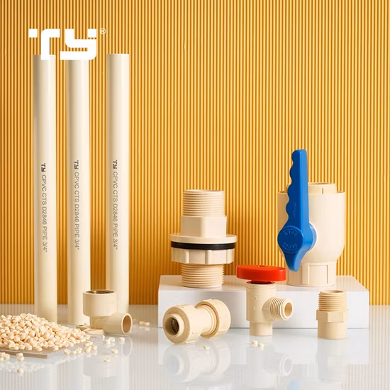 CPVC ASTM D2846 CPVC Tubo composto para abastecimento de água para cloreto de polivinila/cloreto de polivinila CPVC