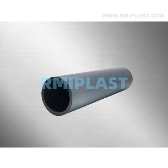 Tubo CPVC de DIN Pn16 400mm Tubos de solda de soquete de plástico Tubo cinza escuro para sistema de água